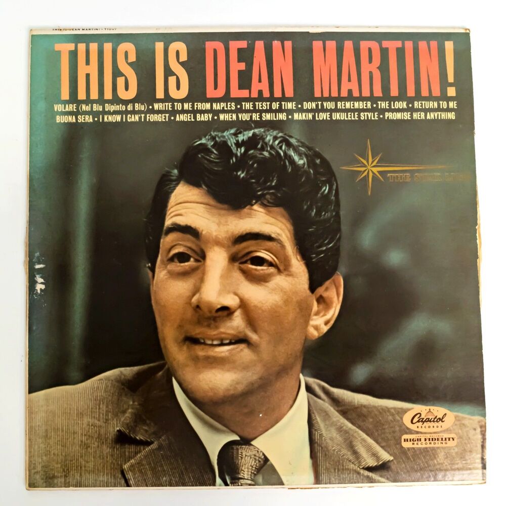 Dean Martin This Is Dean Martin LP Capitol T-1047 Mono